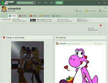 Tablet Screenshot of crimsonlink.deviantart.com