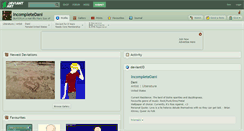 Desktop Screenshot of incompletedani.deviantart.com
