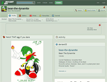 Tablet Screenshot of bean-the-dynamite.deviantart.com