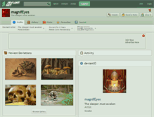 Tablet Screenshot of magnifeyes.deviantart.com