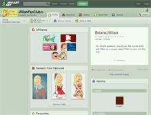 Tablet Screenshot of jillianfanclub.deviantart.com