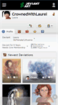 Mobile Screenshot of crownedwithlaurel.deviantart.com