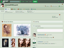 Tablet Screenshot of crownedwithlaurel.deviantart.com