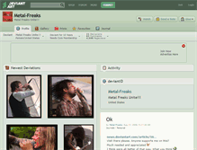 Tablet Screenshot of metal-freaks.deviantart.com