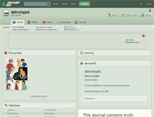 Tablet Screenshot of datrumpplz.deviantart.com