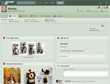 Tablet Screenshot of kirschu.deviantart.com
