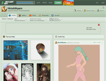 Tablet Screenshot of hiroshinyann.deviantart.com