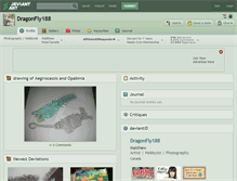 Tablet Screenshot of dragonfly188.deviantart.com