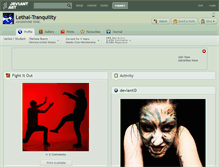 Tablet Screenshot of lethal-tranquility.deviantart.com