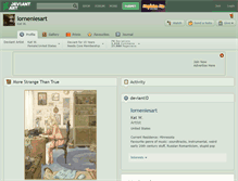 Tablet Screenshot of lorneniesart.deviantart.com