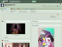 Tablet Screenshot of killerzombie123.deviantart.com