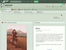 Tablet Screenshot of ladyfireoak.deviantart.com