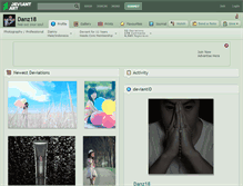 Tablet Screenshot of danz18.deviantart.com