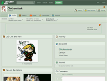 Tablet Screenshot of chickensteak.deviantart.com