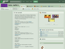 Tablet Screenshot of camp--jupiter.deviantart.com