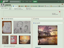 Tablet Screenshot of lia0artist.deviantart.com