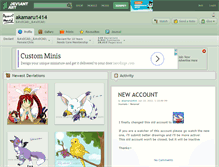 Tablet Screenshot of akamaru1414.deviantart.com