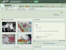 Tablet Screenshot of neefydoll.deviantart.com