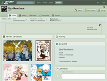 Tablet Screenshot of jiyu-nanohana.deviantart.com