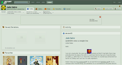 Desktop Screenshot of jade-sabre.deviantart.com