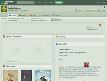 Tablet Screenshot of jade-sabre.deviantart.com