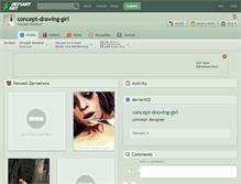Tablet Screenshot of concept-drawing-girl.deviantart.com