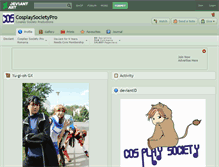 Tablet Screenshot of cosplaysocietypro.deviantart.com