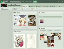 Tablet Screenshot of ladygagaxcanada.deviantart.com