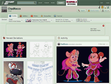 Tablet Screenshot of chadrocco.deviantart.com