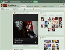 Tablet Screenshot of cross-sama.deviantart.com