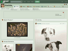 Tablet Screenshot of khantinka.deviantart.com