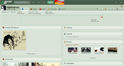 Desktop Screenshot of highempress.deviantart.com