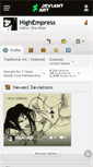 Mobile Screenshot of highempress.deviantart.com