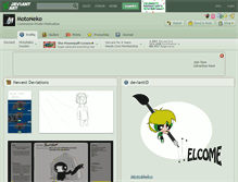 Tablet Screenshot of motoneko.deviantart.com