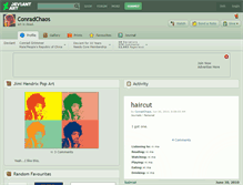 Tablet Screenshot of conradchaos.deviantart.com
