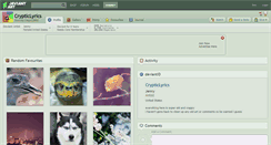Desktop Screenshot of crypticlyrics.deviantart.com
