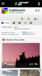 Mobile Screenshot of crypticlyrics.deviantart.com