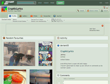 Tablet Screenshot of crypticlyrics.deviantart.com