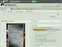 Tablet Screenshot of grimtaleslover14.deviantart.com