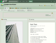 Tablet Screenshot of goingnowherefaster.deviantart.com
