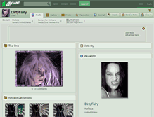 Tablet Screenshot of dirtyfairy.deviantart.com