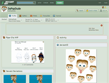 Tablet Screenshot of dapopdude.deviantart.com