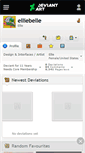 Mobile Screenshot of elliebelle.deviantart.com