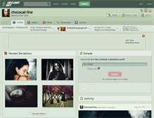 Tablet Screenshot of chococat-line.deviantart.com