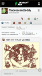 Mobile Screenshot of fluorescentteddy.deviantart.com