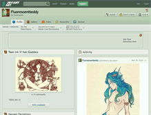 Tablet Screenshot of fluorescentteddy.deviantart.com