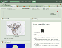 Tablet Screenshot of ellamax.deviantart.com