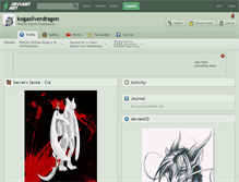 Tablet Screenshot of kogasilverdragon.deviantart.com