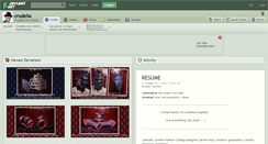 Desktop Screenshot of crudelia.deviantart.com