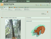 Tablet Screenshot of blackcat-flowering.deviantart.com